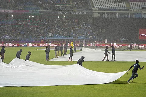 WI vs SA: Rain stops play
